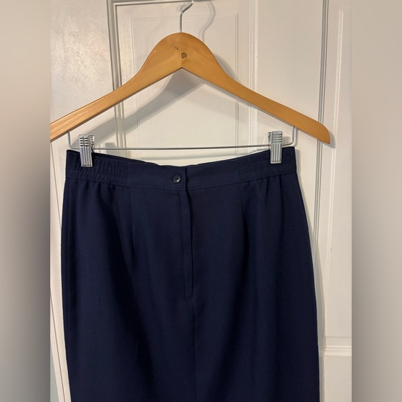 Sag Harbor Elegant Navy Blue Women's Skirt Vintage - Picture 3 of 9